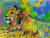 Resting Lion by Leroy Neiman